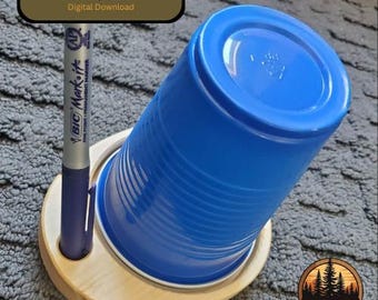 Archivos CNC para soporte de vasos individuales: guía de proyecto para principiantes (descarga digital)