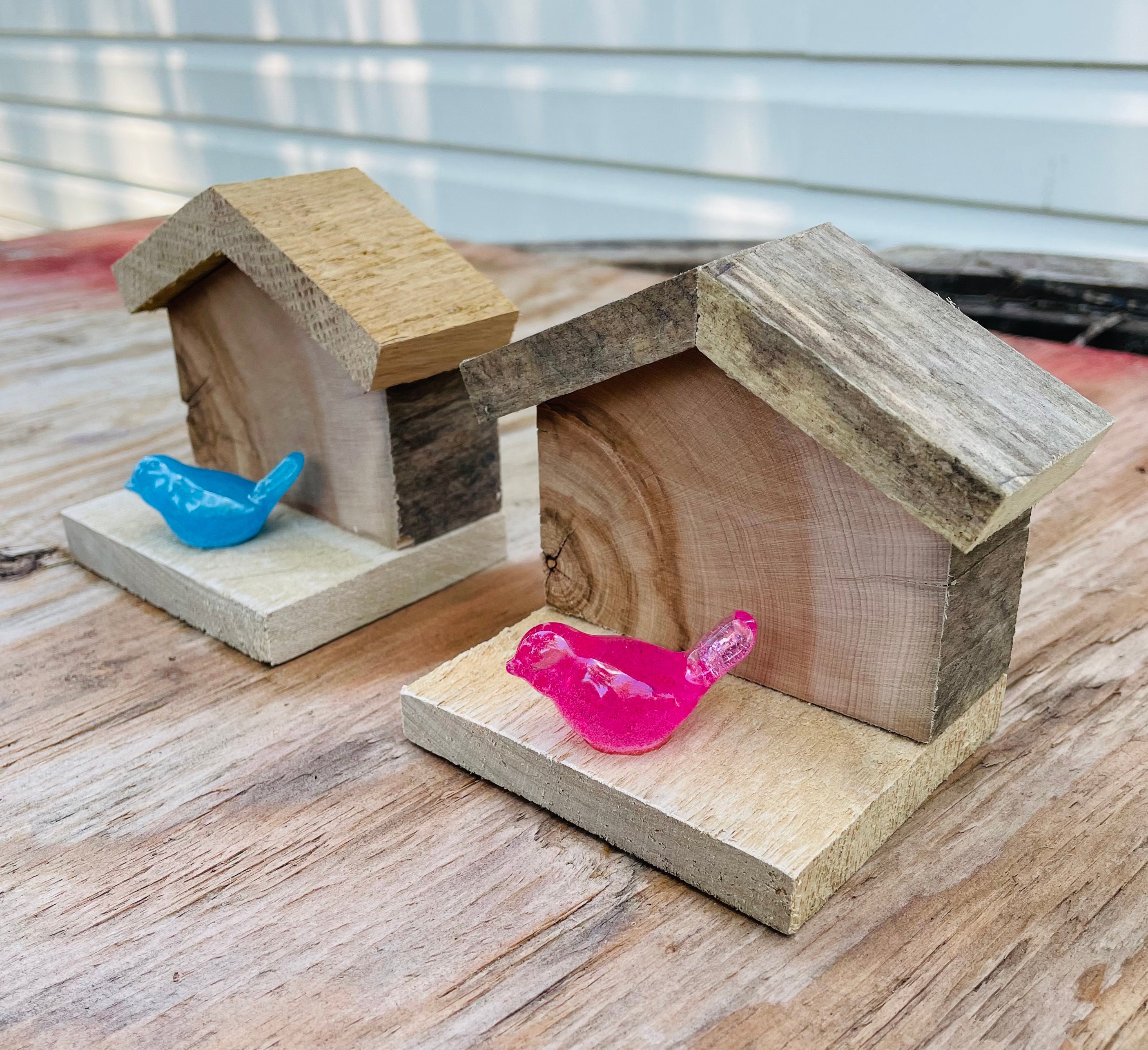 View of Decorative Bird With House - Etsy