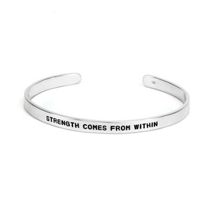 Inspiration Cuff - Inspirational Jewelry - Gift for Sister, Gift for Friend