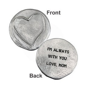 Love You Personalized Pocket Token - Memorial Gift - Handwriting Token