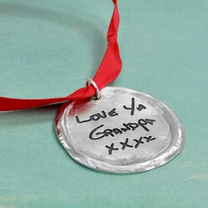 Round Ornament with Your Handwriting