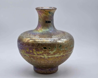 アートガラスの花瓶 ヴィンテージ 日本製 倉田ガラス 容器
