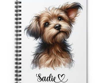 Dog Personalized Spiral Notebook, Puppy Personalized Journal - Dog Lover Notebook - Dogs - Dog Mom - Rescue Dog - Custom Dog - New Dog Owner