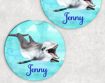 Dolphins Playing In Water Set of 4 Coasters 