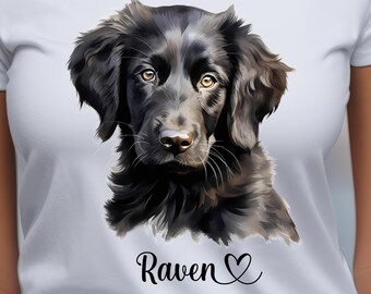 Black Lab Dog Personalized Tee Shirt, Dog Breed Shirt, Labrador Retriever Dog Owner Shirt, Custom Dog Mom Shirt, Dog Lover, Short Sleeved