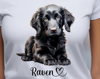 Black Lab Dog Personalized Tee Shirt, Dog Breed Shirt, Labrador Retriever Dog Owner Shirt, Custom Dog Mom Shirt, Dog Lover, Short Sleeved