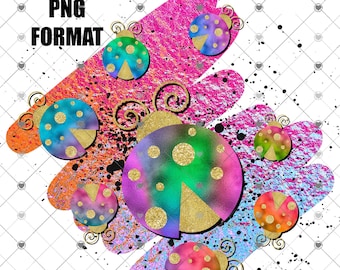 Ladybug Digital Download for Sublimation PNG, Ladybugs Printable Digital Design, Bright Foil Ladybug Instant Download, Ladybug Lover