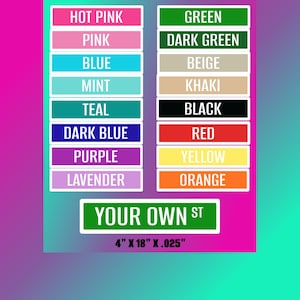Custom Color Metal Street Sign, Custom Name Your Text Street Road, 4&quot; x 18&quot; Personalized, You Choose Name, Personalized Party Decoration