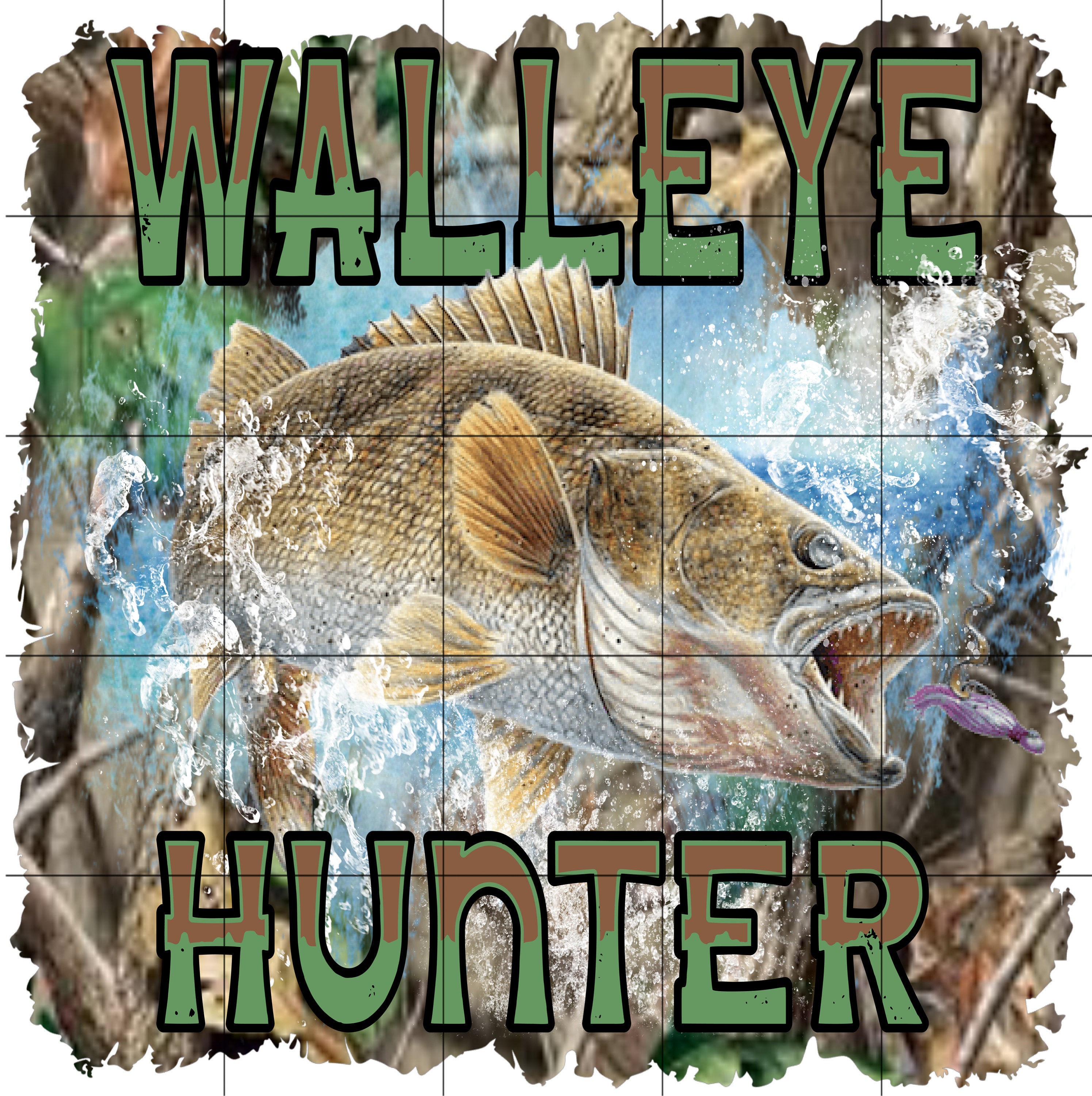 Walleye Hunter Sublimation Transfer Fishing, Ready to Press, Fish Shirt  Transfer for Man, Dad Fishing Shirt DIY Transfer, Fisherman 