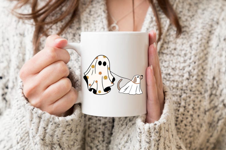 Halloween Ghost Dog Sublimation Transfer, Ready to Press, Ghosts, Dogs ...