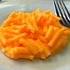 Macaroni and Cheese Soap - Featured on &quot;Martha and Snoop&#39;s Potluck Dinner Party&quot; TV Show - Free U.S. Shipping - Food Soap, Prank Soap