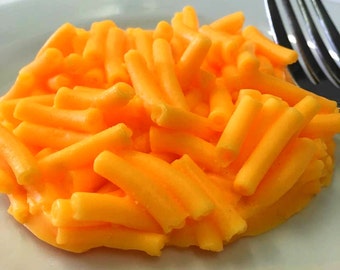 Macaroni and Cheese Soap - Featured on "Martha and Snoop's Potluck Dinner Party" TV Show - Free U.S. Shipping - Food Soap, Prank Soap