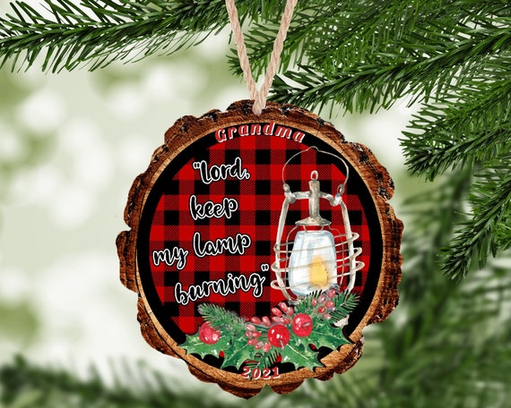 Plaid christmas ornaments Clearance