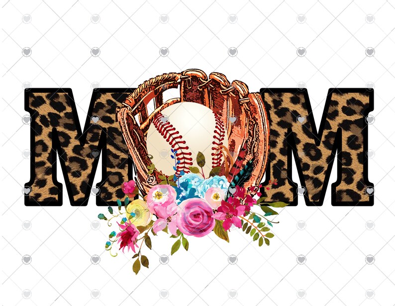 Baseball Mom Leopard Sublimation Transfer Printed Ready to Etsy