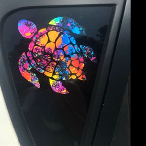 Sea Turtle Vinyl Decal Sticker Die Cut Custom Car Window Laptop Tumbler Water Bottle Bumper - You Choose Size and Color