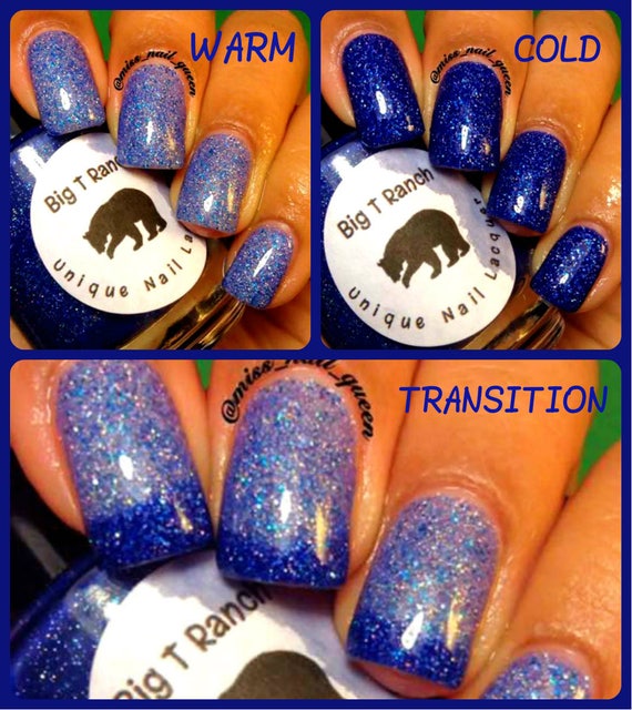 Color Changing Nail Polish Blue Mood Nail Polish IGLOO Temperature
