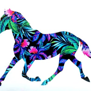 Horse Vinyl Decal Sticker - Water Bottle Sticker -  Laptop Decal - Tumbler - Bumper - You Choose Size and Color