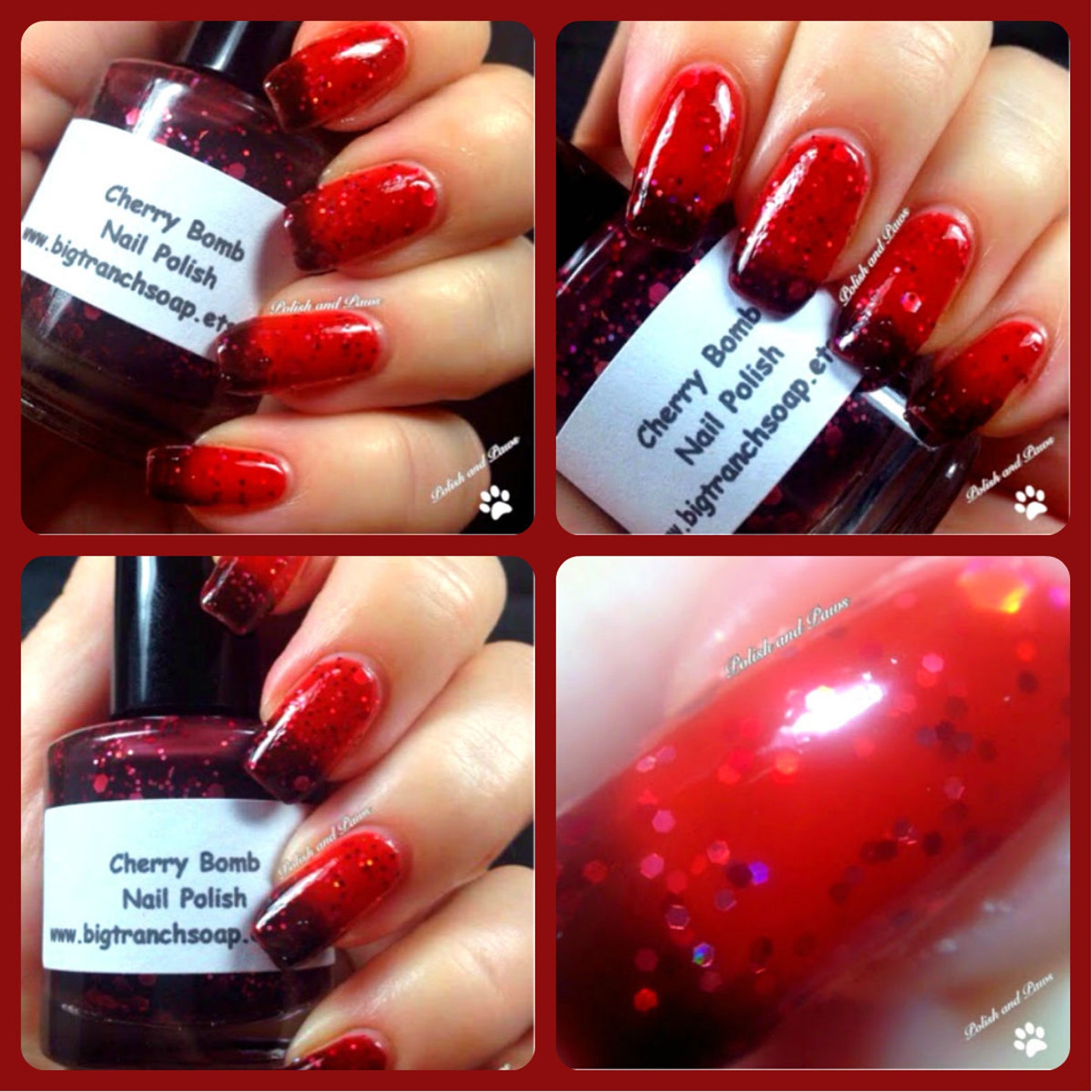 Color Changing Nail Polish Mood Nail Polish Glitter Etsy