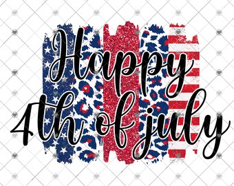 Happy 4th of July Sublimation Transfer - Summer Sublimation Transfer, Stars Stripes Sublimation, Red White Blue Transfer, Ready to Use