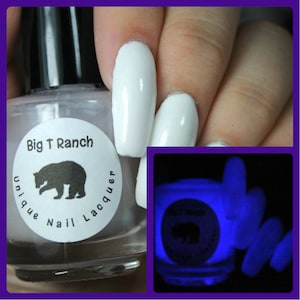 Glow-in-the-Dark Nail Polish - Purple - Milky Way - FREE U.S. SHIPPING - Nail Polish/Lacquer - Regular Full Sized Bottle (15 ml size)