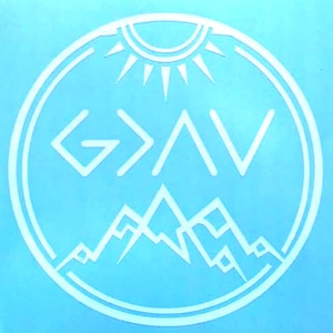 God is Greater Decal Sticker, Window Decal, Tumbler Yeti Decal, Vinyl Decal Sticker, Laptop Decal, Water Bottle - You Choose Color and Size