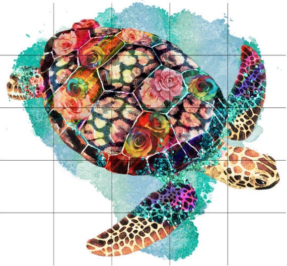Sea Turtle Sublimation Transfer - Printed, Ready to Use, Sublimation Design Transfer, Ocean Sublimation Image, Sea, Beach Sub, Adult T-Shirt