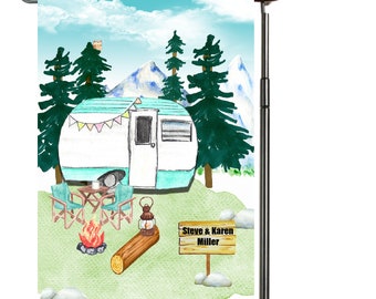 Camping Garden Flag, Personalized, Garden Flag, Name Garden Flag, Camper Decor, Camping Flag, Yard Decor, Yard Decoration, Camper Decor