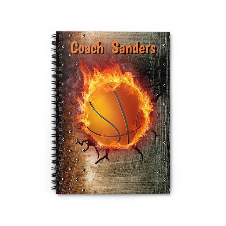 Basketball Personalized Spiral Notebook, Basketball Journal, Basketball ...