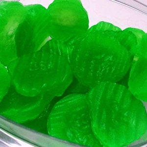 Pickle Soap - Pickle Slices - Dill Pickle Scented - 12 Soaps - Free U.S. Shipping - Baby Showers - Party Favors - Birthdays