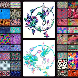 Hummingbird Vinyl Decal Sticker - Bird Decal - Water Bottle Sticker -  Laptop Decal - Tumbler - Bumper - You Choose Size and Color