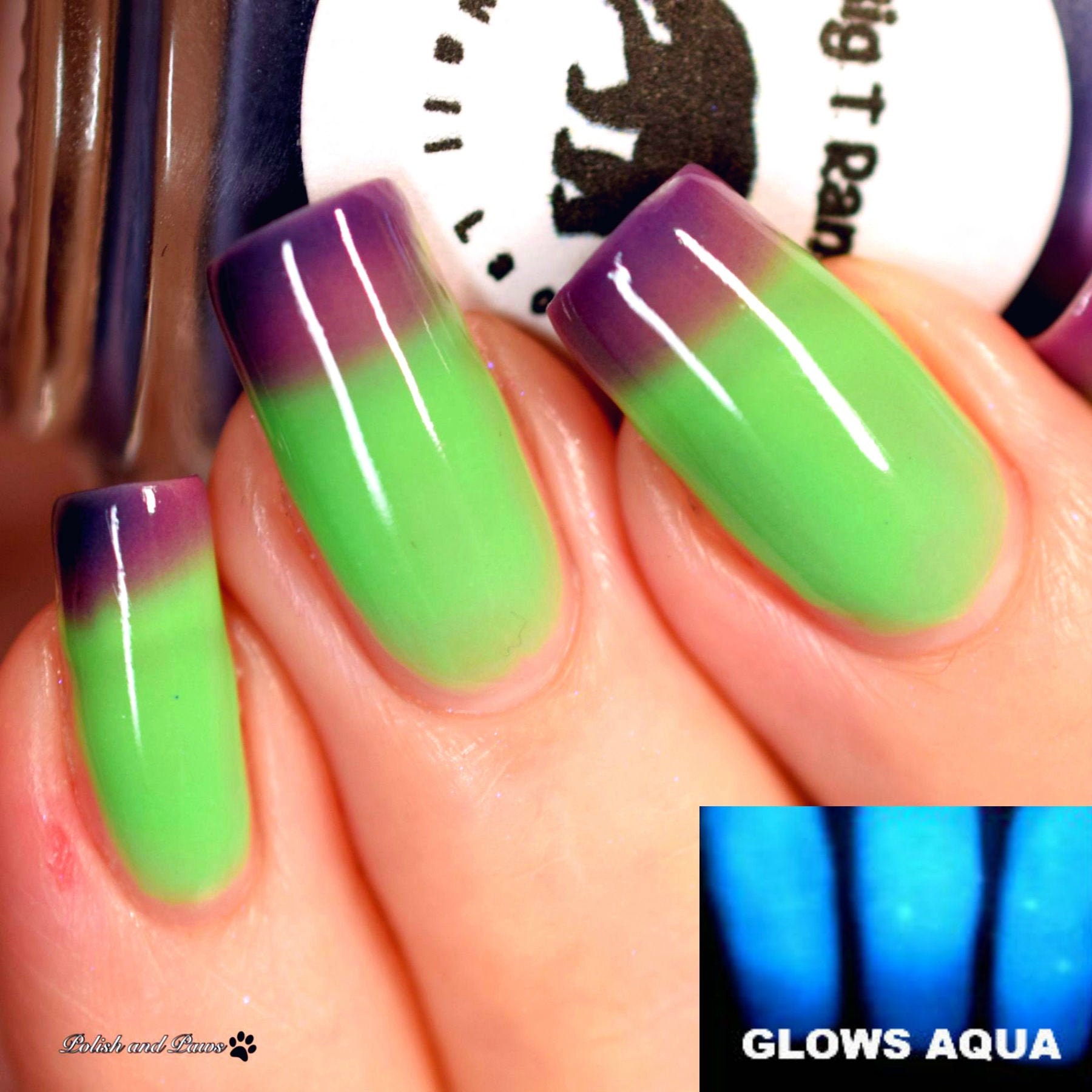 Color Changing and Glow Thermal Nail Polish Ombre - Etsy Singapore Color Changing and Glow Thermal Nail Polish Ombre - Etsy Singapore