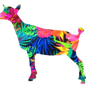 Nigerian Dwarf Dairy Goat Vinyl Decal Sticker Die Cut Custom Car Window Laptop Tumbler Water Bottle Bumper - You Choose Size and Color