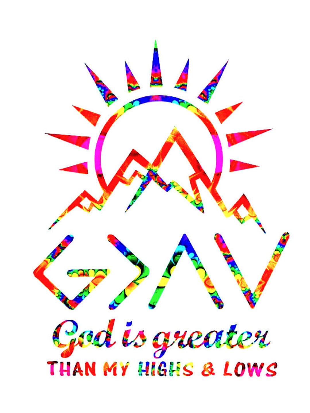 God is Greater Than My Highs and Lows Vinyl Decal Sticker Etsy