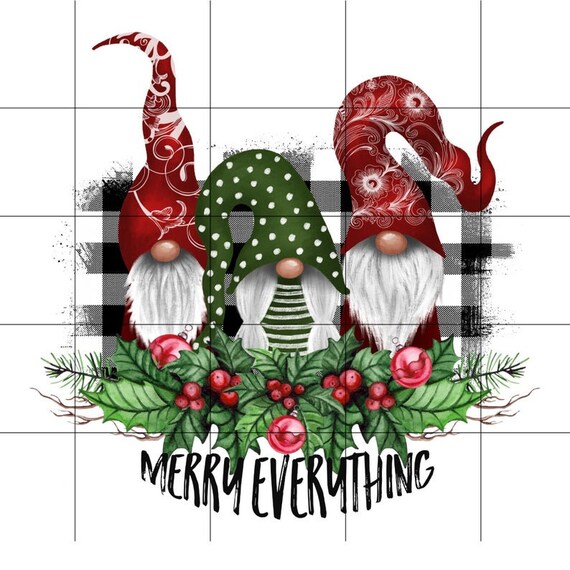 Christmas Gnomes Sublimation Transfer 