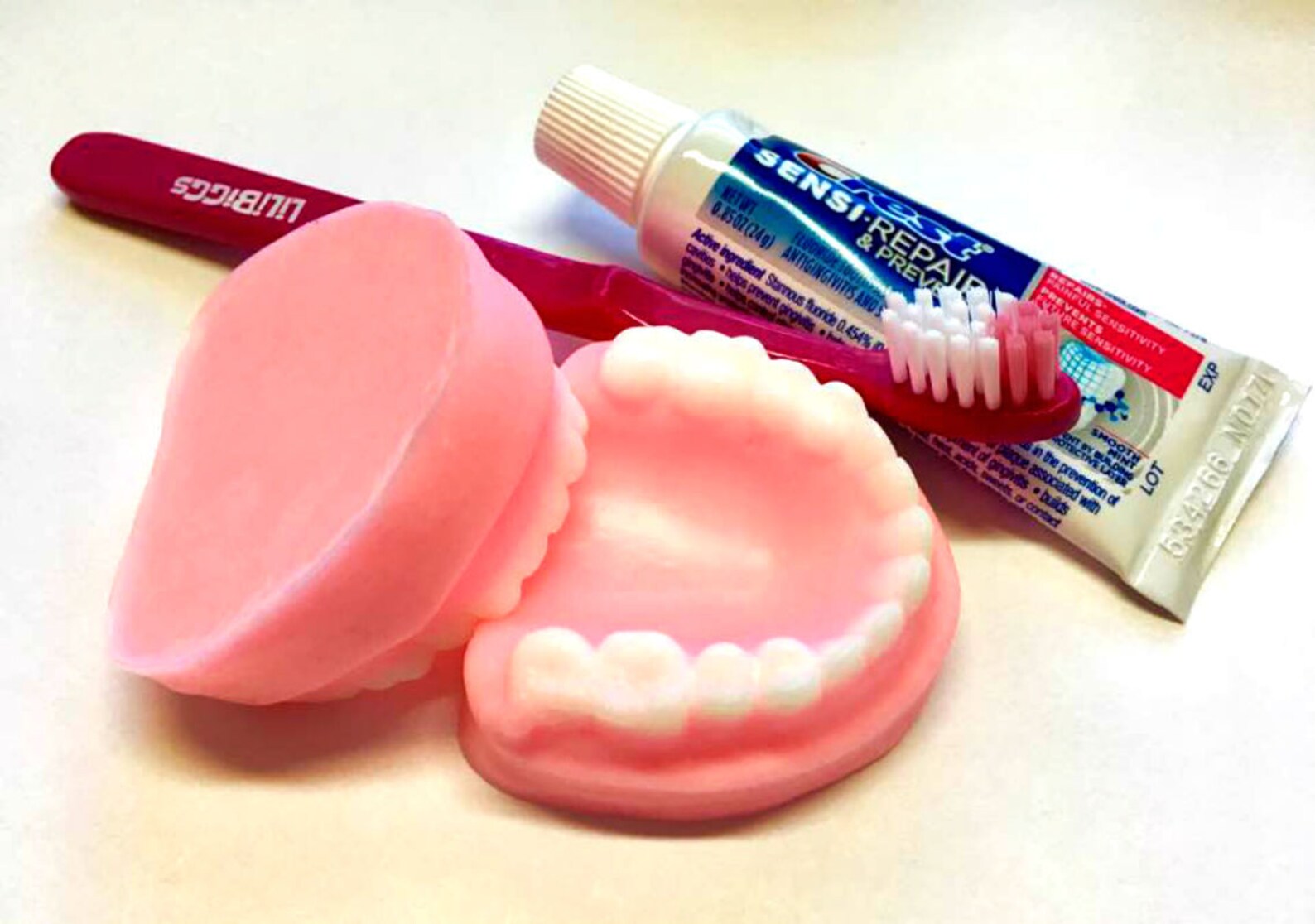 Denture Soap Set False Teeth Gag Gift Tooth Soap Prank Etsy