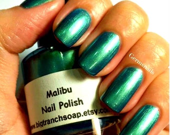 Multichrome Nail Polish - Color Shifting - "Malibu" - Hand Blended - 0.5 oz Full Sized Bottle - FREE U.S. SHIPPING