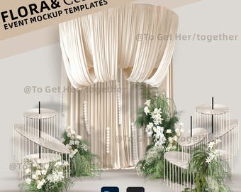 Wedding Arch Fabric Mockup: Event Design Tools