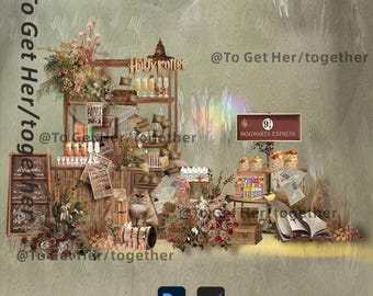 The digital model Tem board designed with Harry Potter magic theme transforms your wedding venue