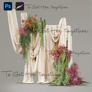 Wedding Arch Fabric Mockup: Event Decor Design Tools