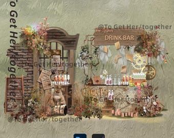 The digital model Tem board designed with Harry Potter magic theme transforms your wedding venue