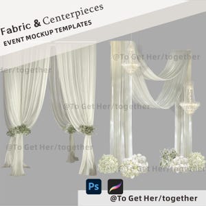 Wedding Arch Fabric Mockup: Event Design Template