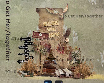 The digital model Tem board designed with Harry Potter magic theme transforms your wedding venue