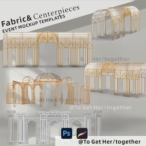 Event Mockup Templates: Wedding Decor Design (Digital Download)