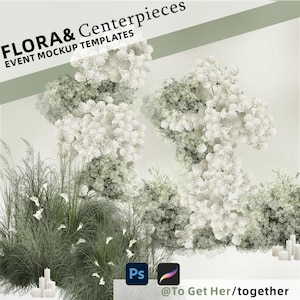 Wedding Floral Mockup Template: Event Styling (PNG)