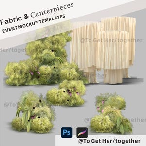 Wedding Arch Fabric Mockup: Event Decor Design Tools