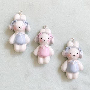 Cute Mify key chain Phone Charm \ Handmade Cute Bunny Rabbit keychain \ Coquette Animal Rabbit phone strap \ Y2K Kawaii Bag Charm