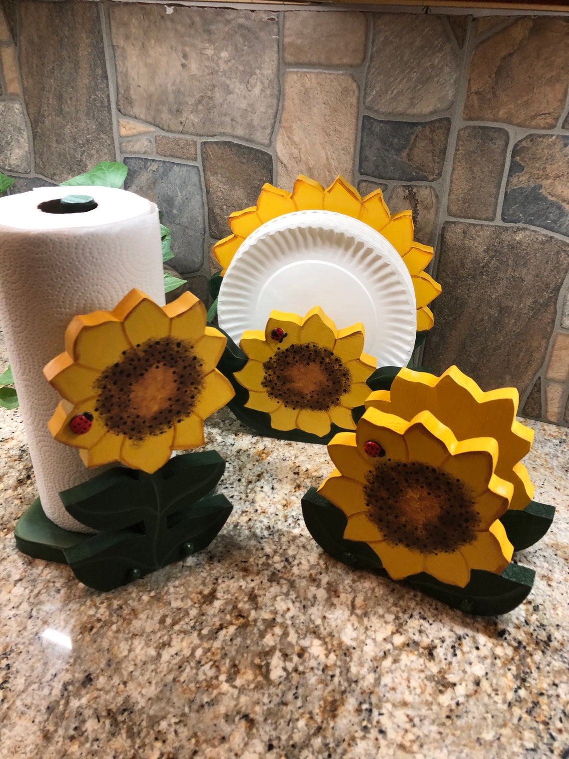 Sunflower Kitchen Decor Etsy