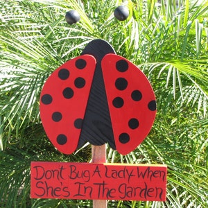 Lady Bug Garden Stake image 1