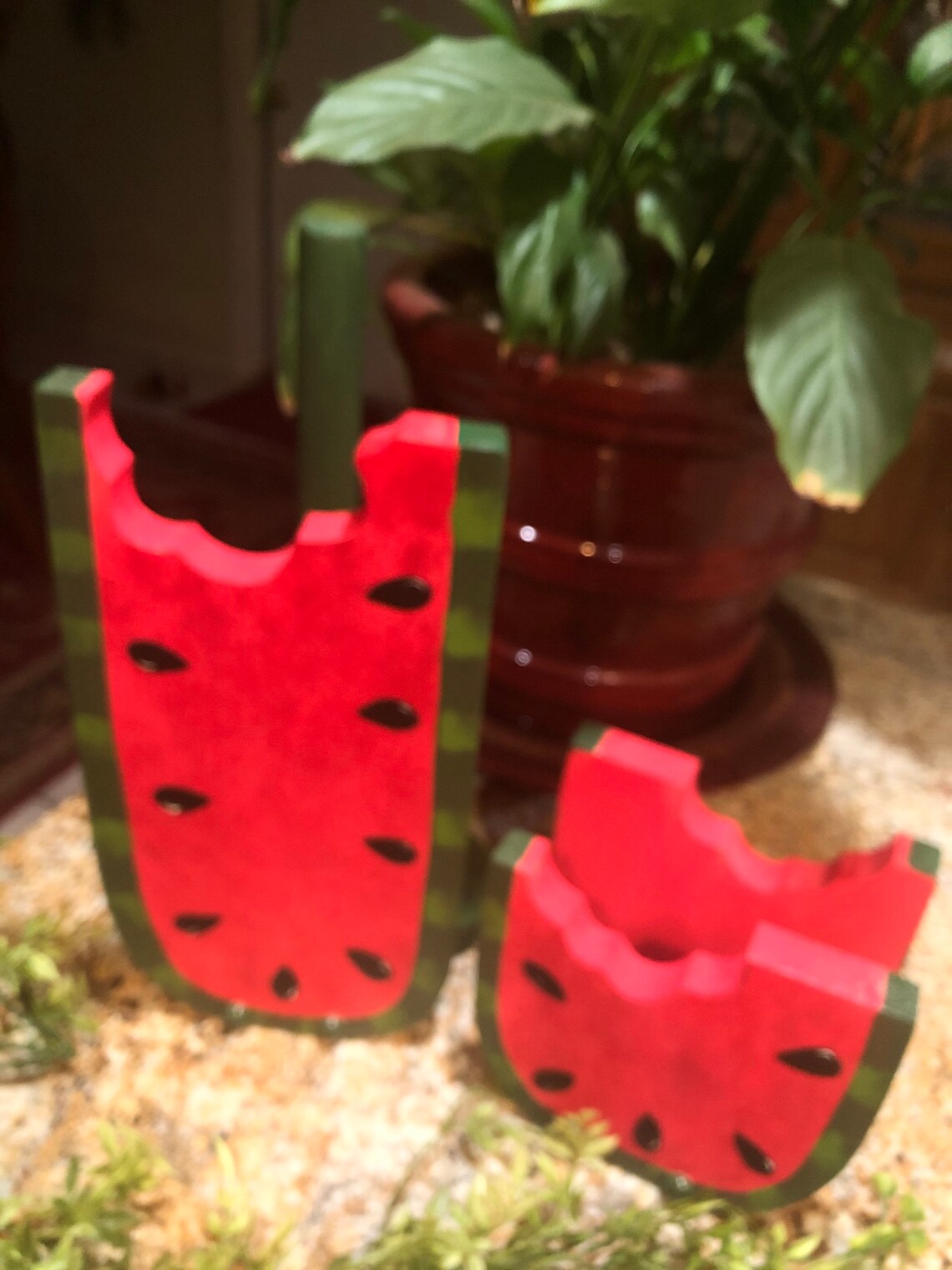 Round watermelon beach towel image