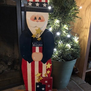 Uncle Sam porch sitter